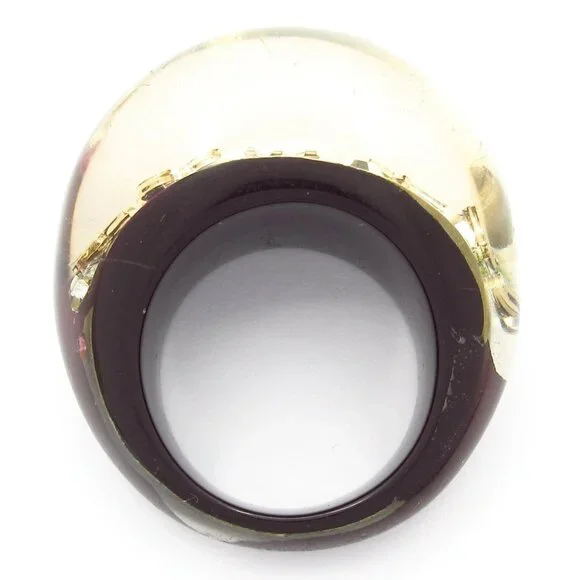 LOUIS VUITTON Bague Inclusion - Purple Ring #6 1/2